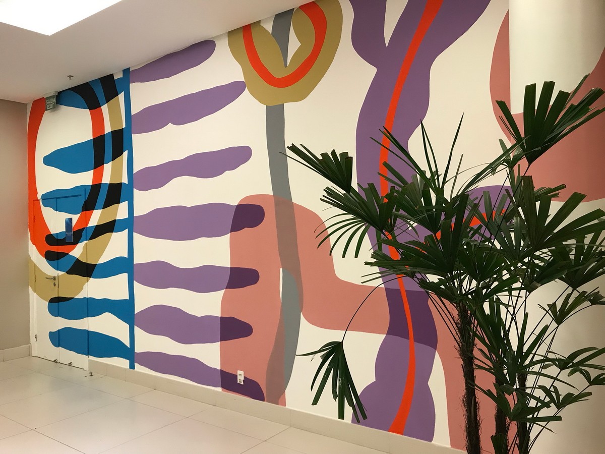 Decorative Mural at the Lobby of Novotel