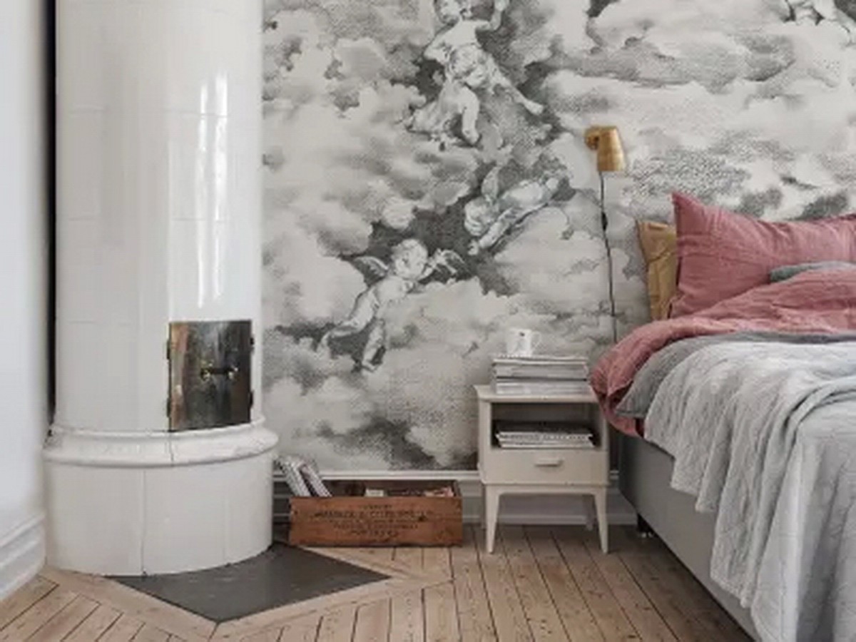 MURAL IN A PENTHOUSE CLOUDS